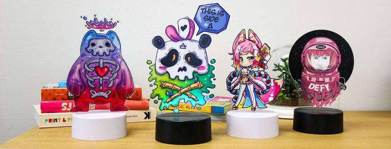 How to create printed light up acrylic LED standees using PaintTool SAI