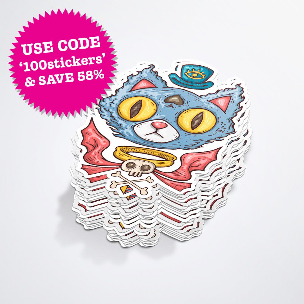 Zap! Creatives 100x 10x10cm sticker deal