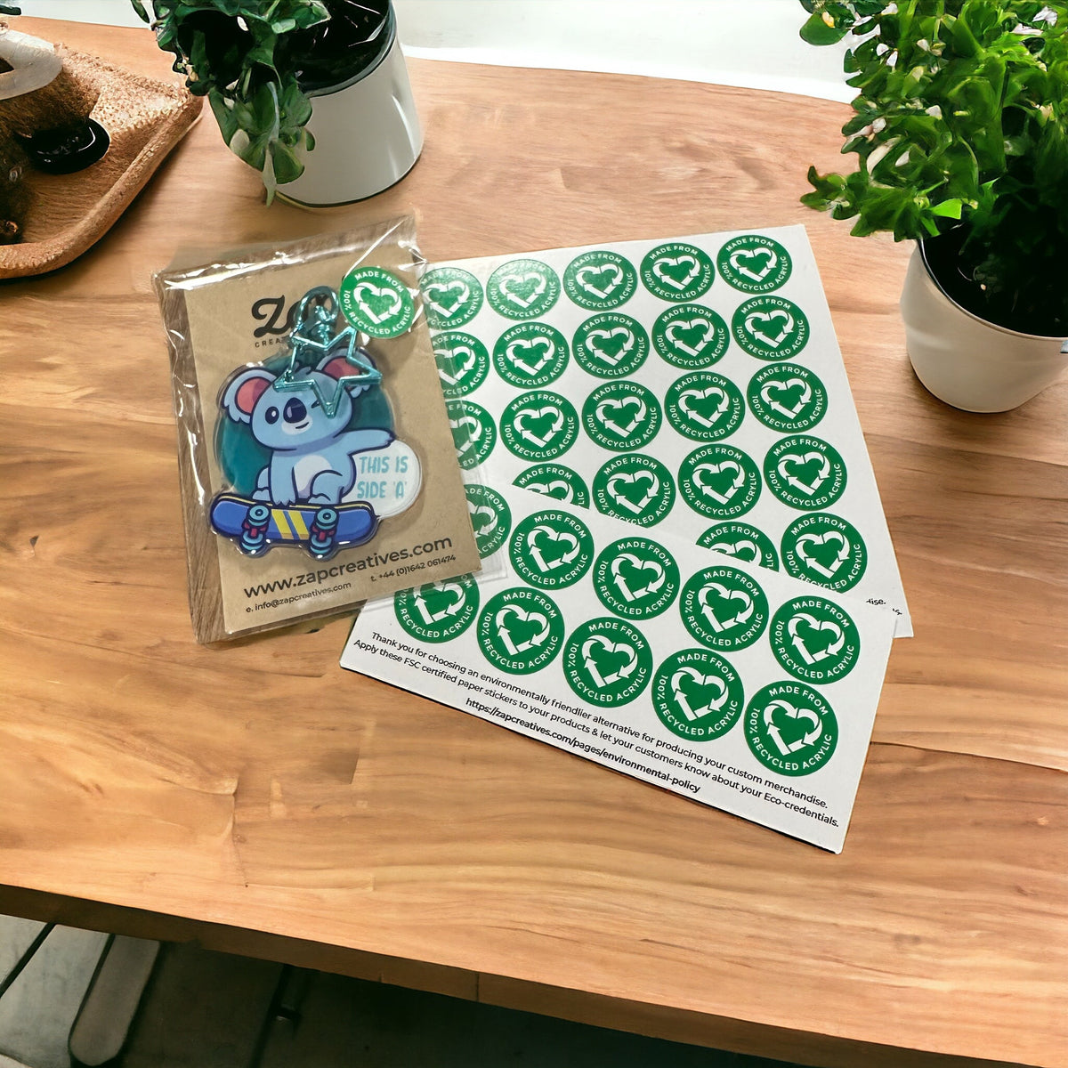 Zap! Creatives Complementary Eco Credential Stickers