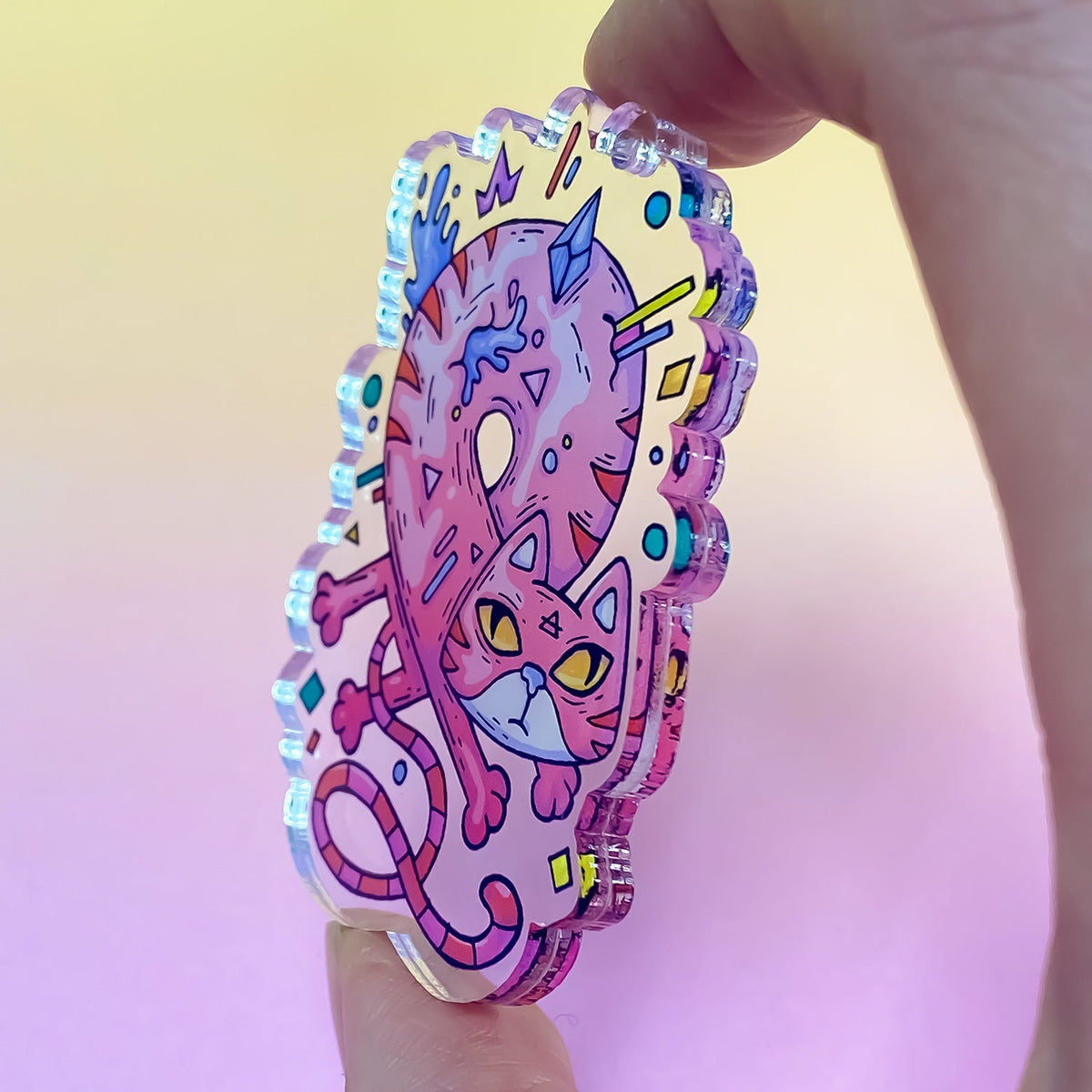 Zap! Creatives Double Layered Clear Acrylic Charms