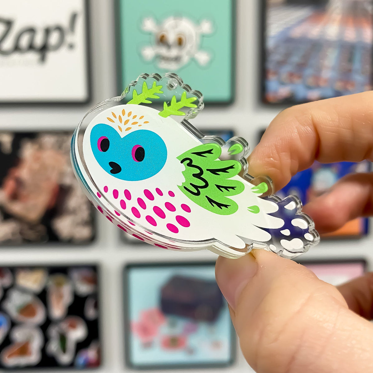 Zap! Creatives Double Layered Clear Acrylic Charms