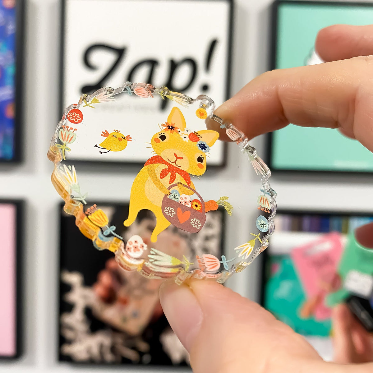 Zap! Creatives Double Layered Clear Acrylic Charms