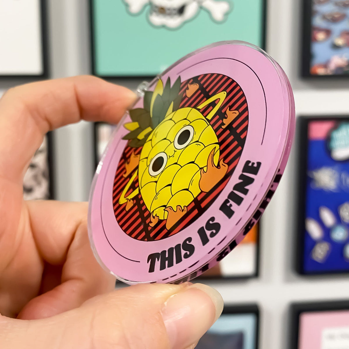 Zap! Creatives Double Layered Clear Acrylic Charms