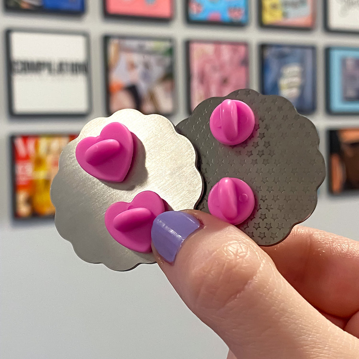 Zap! Creatives Eco Metal Pin Badges - Quantity 10