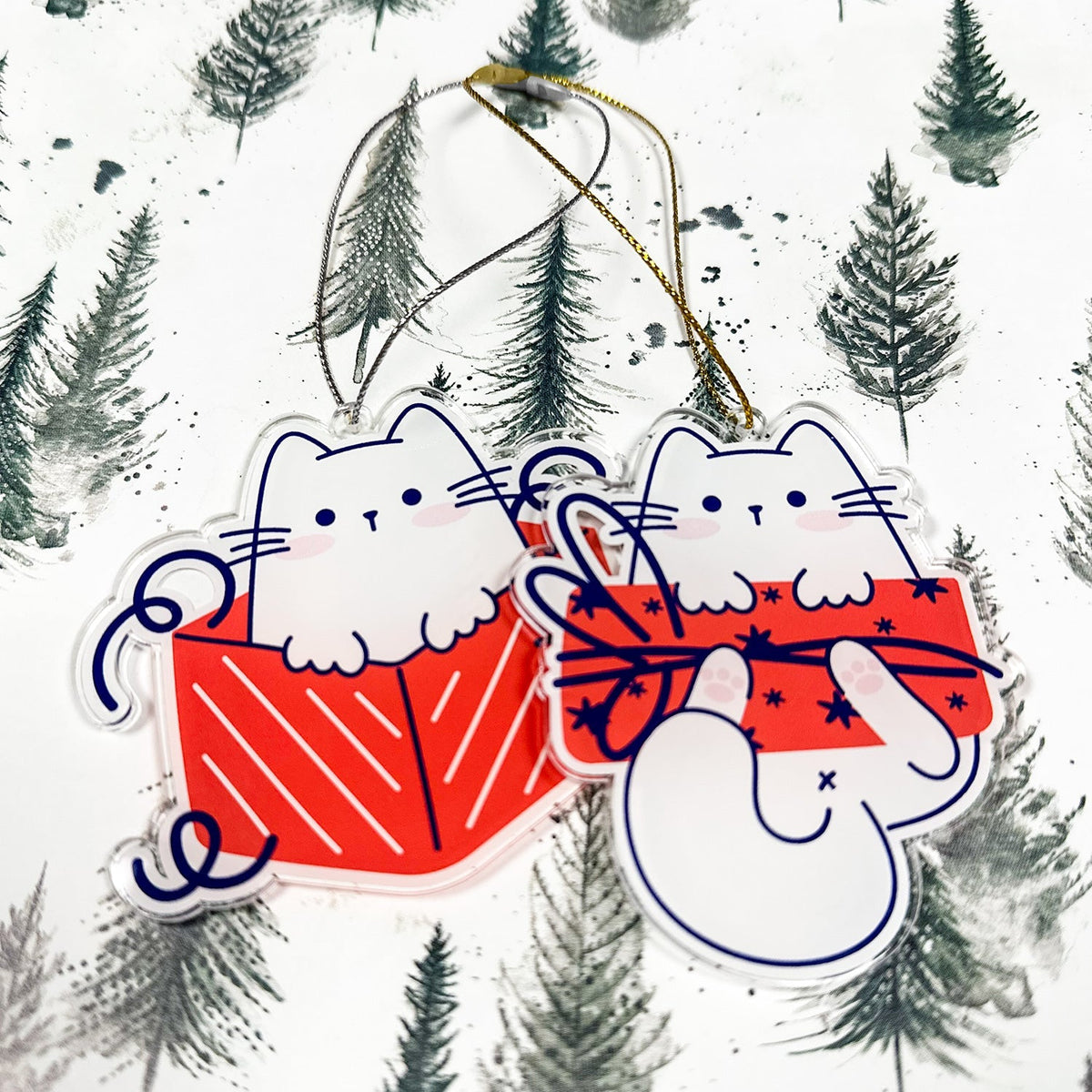 Zap! Creatives Festive Acrylic Tree Decorations