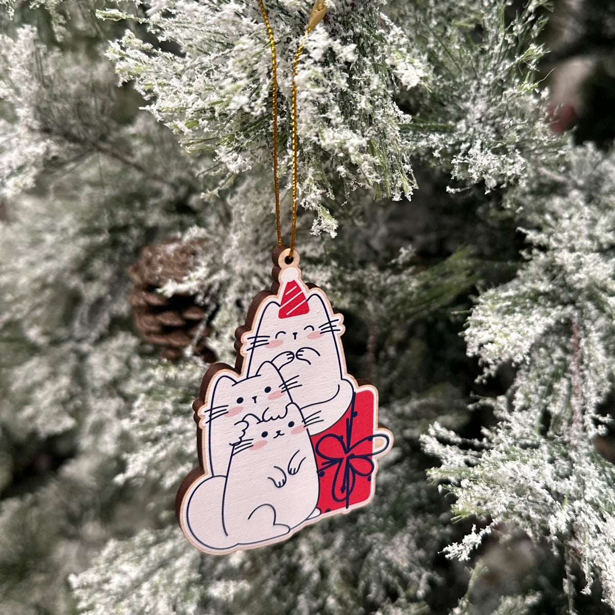 Zap! Creatives Festive Wooden Tree Decorations