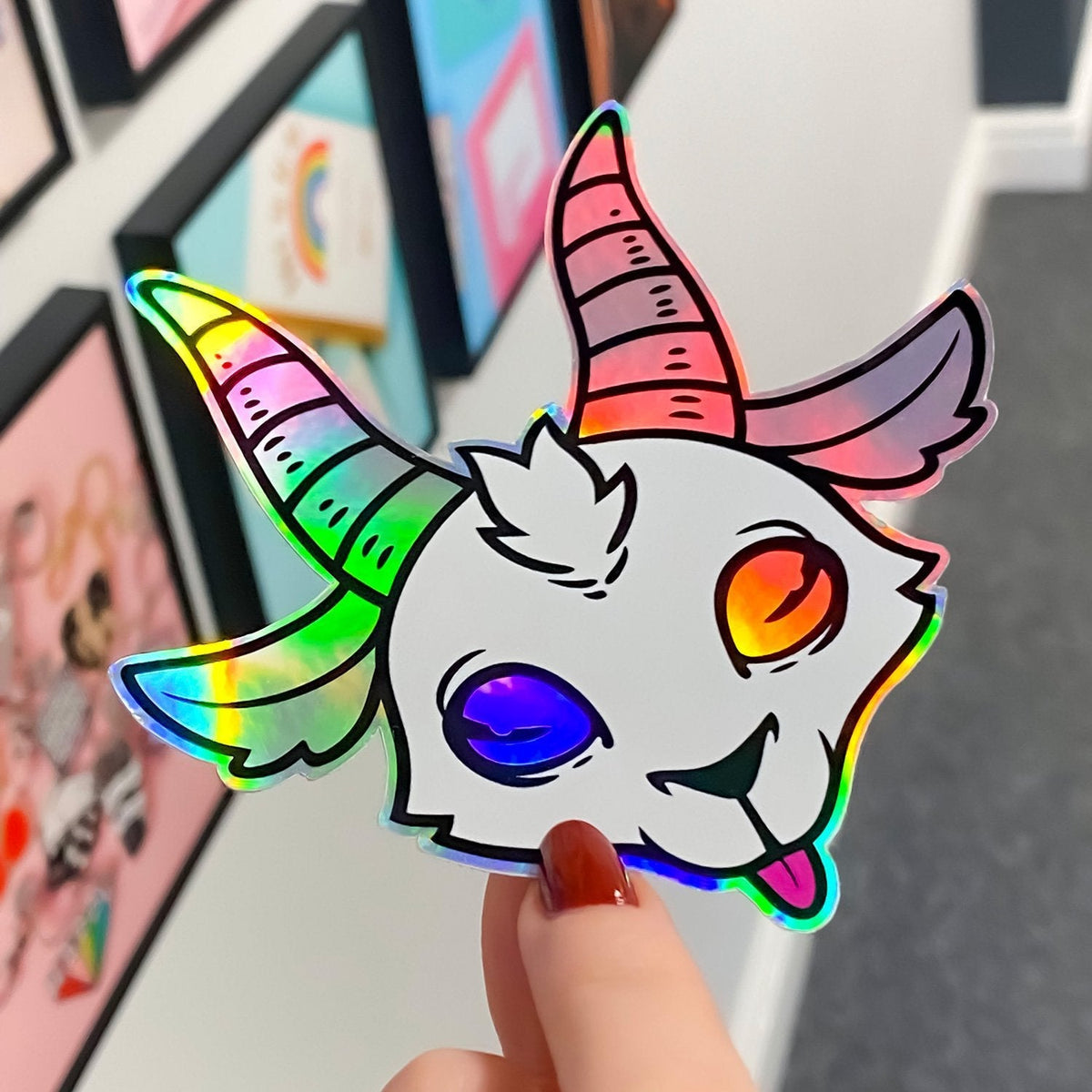 Zap! Creatives Iridescent Holographic Stickers - Quantity 50