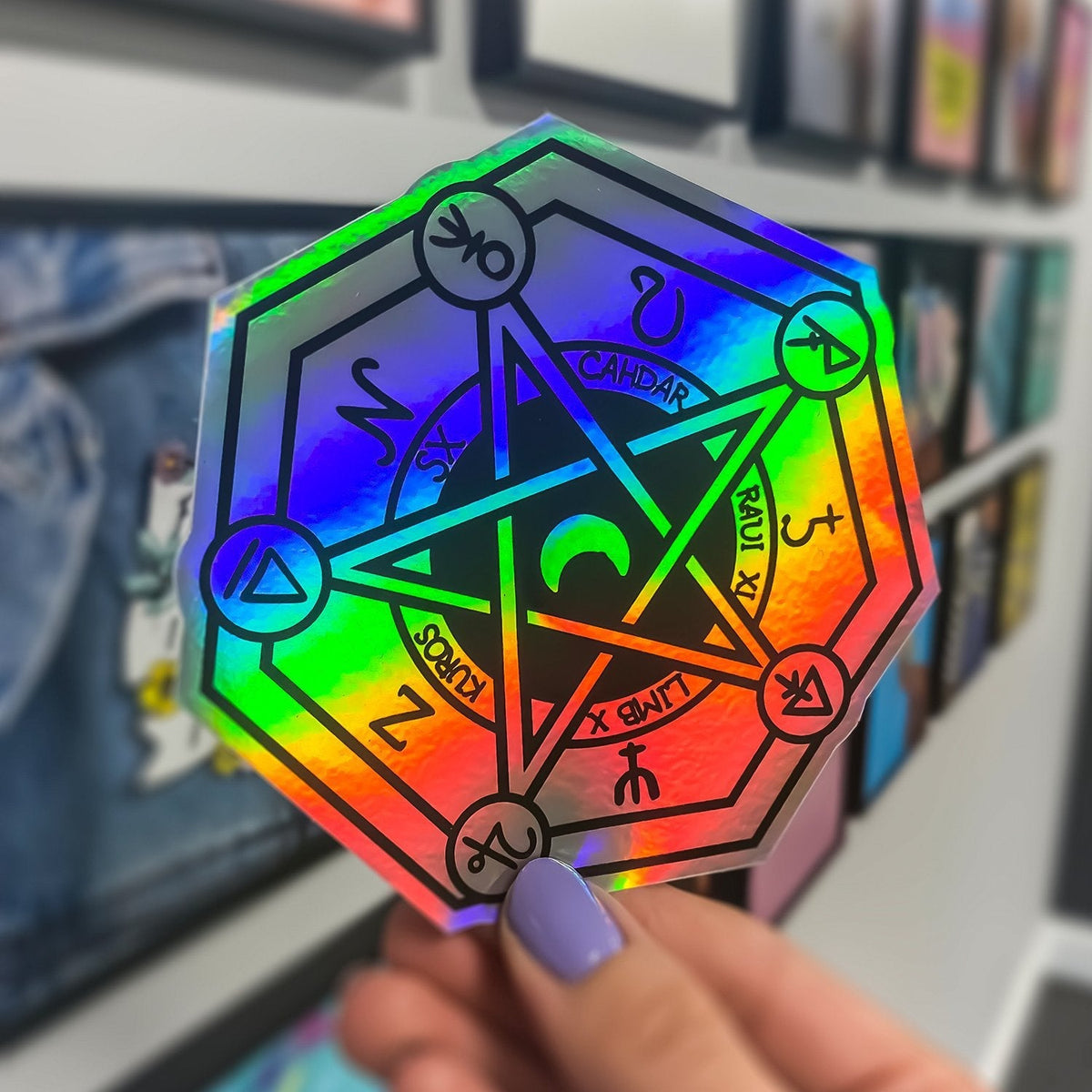 Zap! Creatives Iridescent Holographic Stickers - Quantity 50