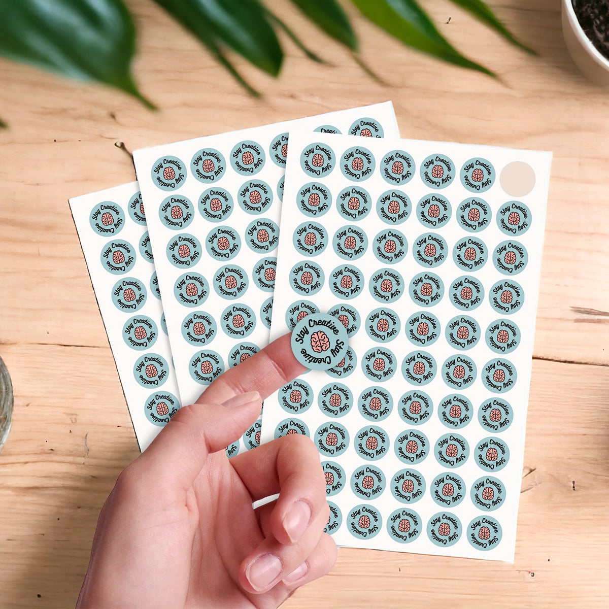 Zap! Creatives Round Labels - Vinyl