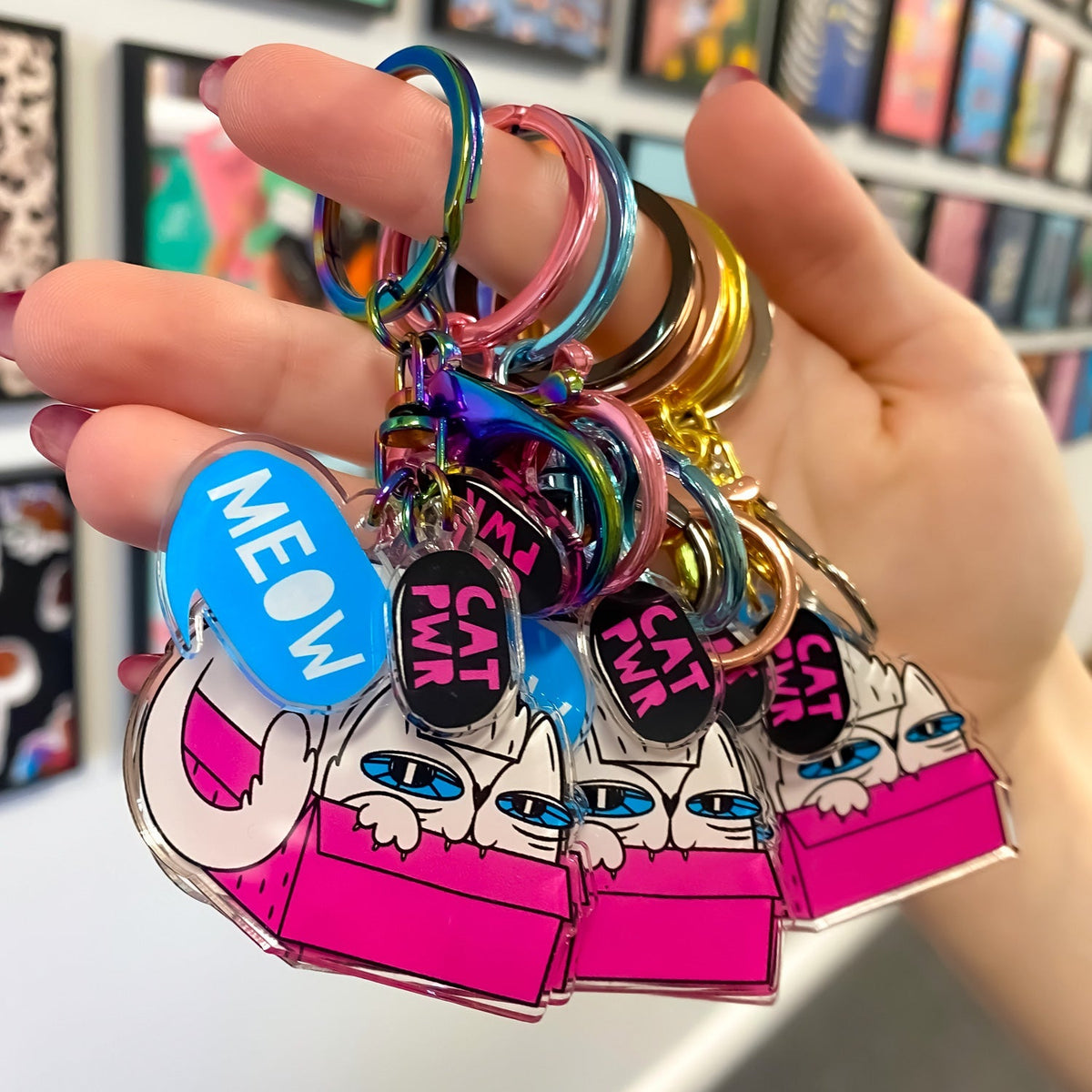 Zap! Creatives Clear Acrylic Keychains