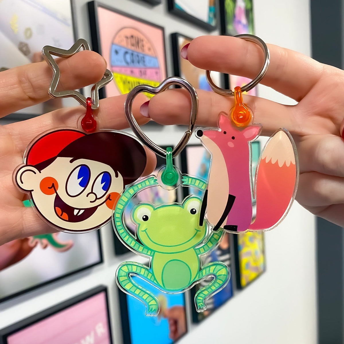 Zap! Creatives Clear Acrylic Keychains