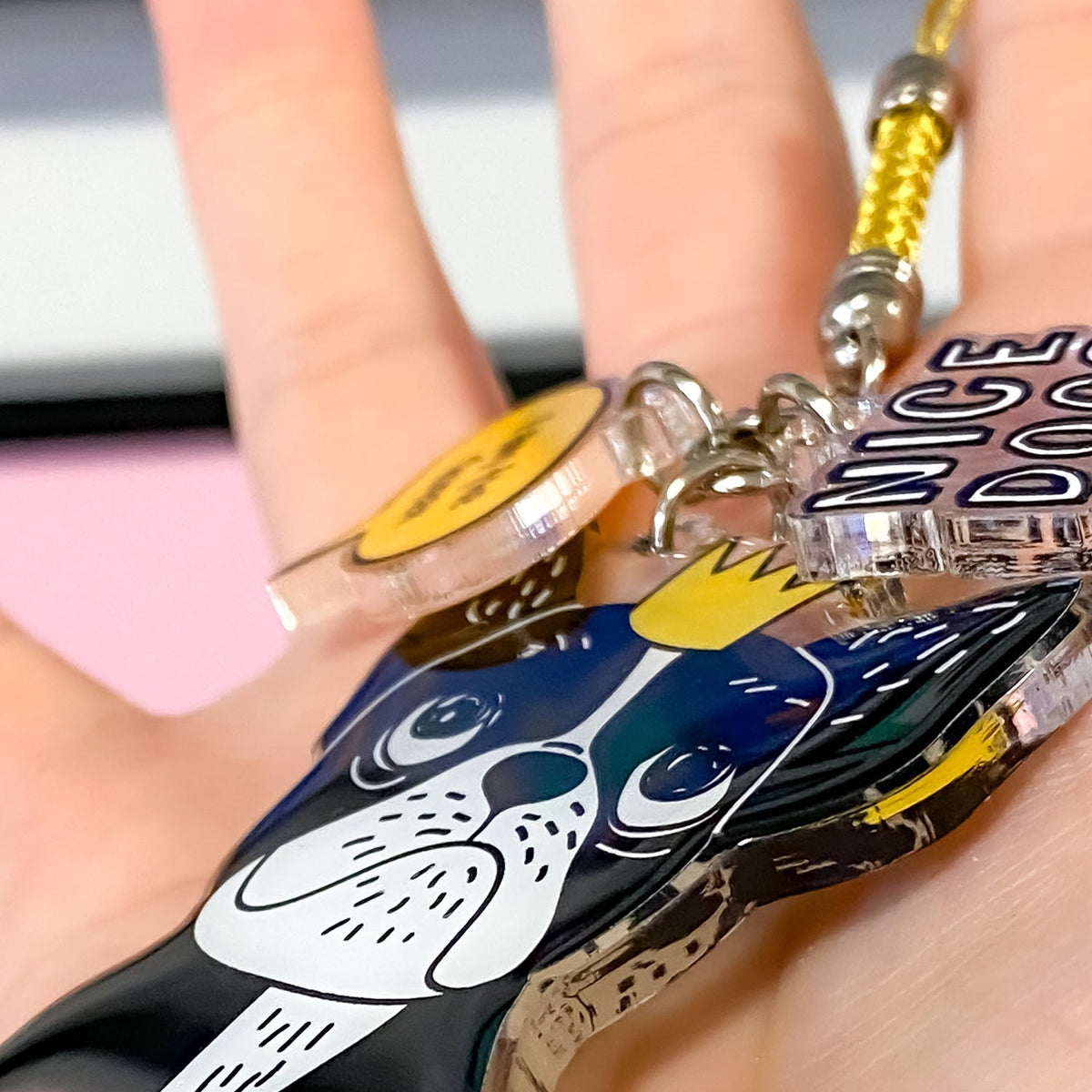 Zap! Creatives Clear Acrylic Phone Charms