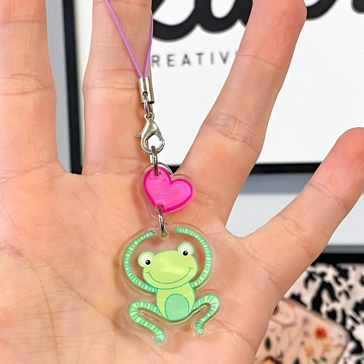 Zap! Creatives Clear Acrylic Phone Charms