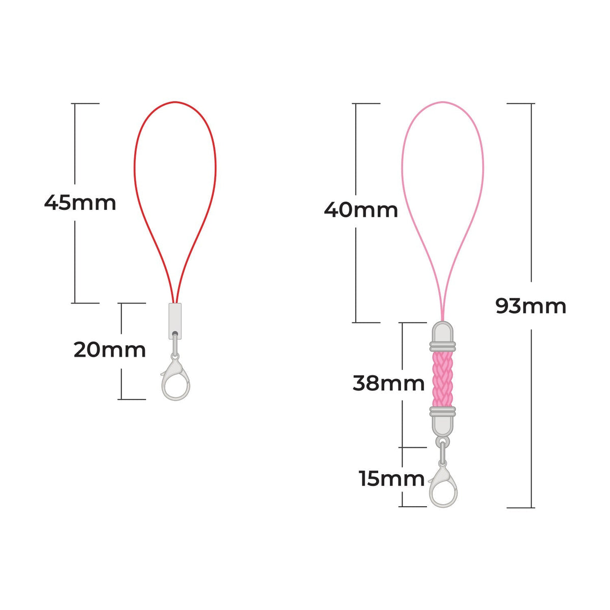 Zap! Creatives Clear Acrylic Phone Charms