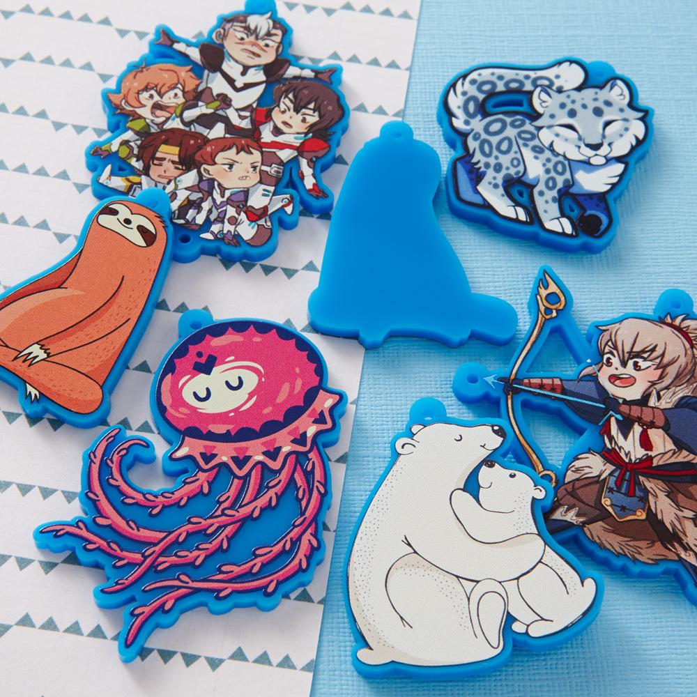 Zap! Creatives Coloured Acrylic Charms
