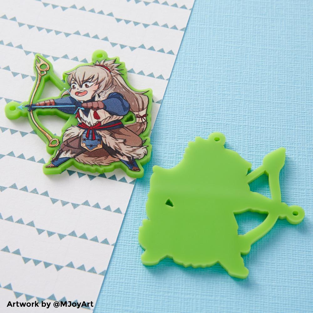 Zap! Creatives Coloured Acrylic Charms