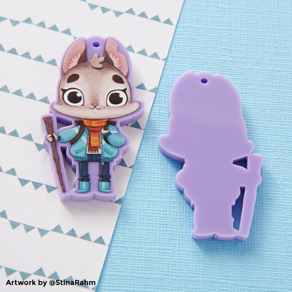 Zap! Creatives Coloured Acrylic Charms