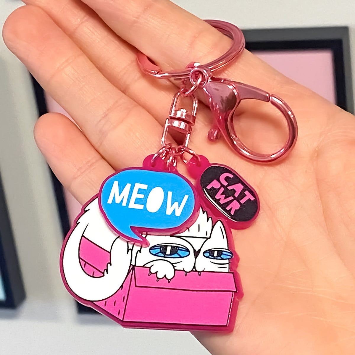 Zap! Creatives Coloured Acrylic Keychains