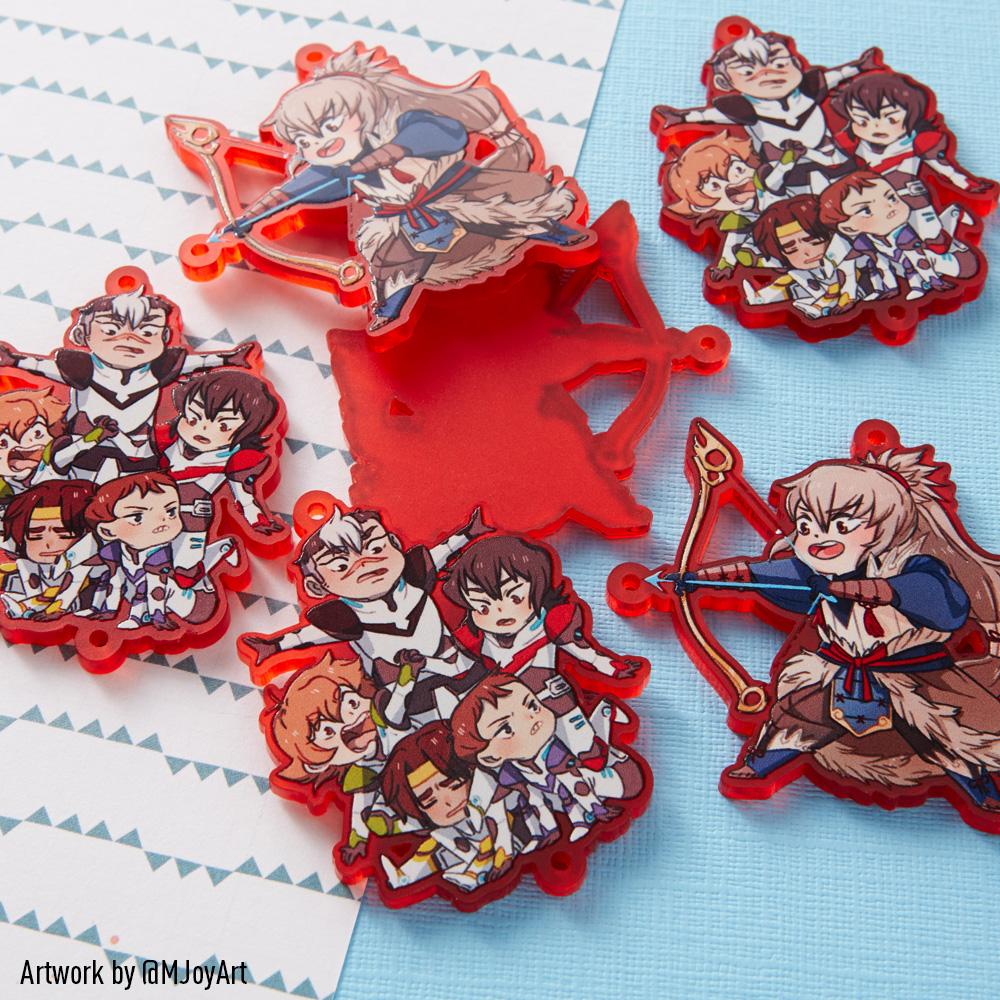 Zap! Creatives Frosted Acrylic Charms