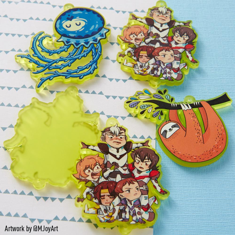 Zap! Creatives Frosted Acrylic Charms