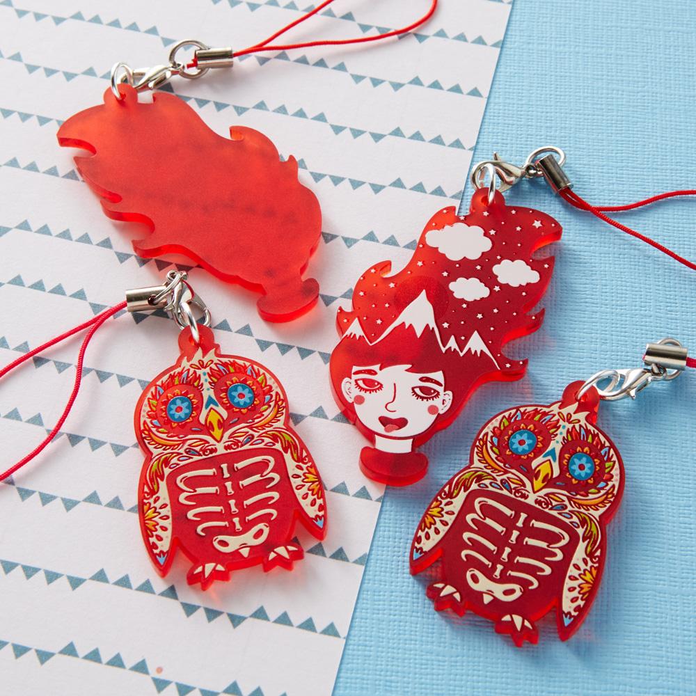 Zap! Creatives Frosted Acrylic Charms