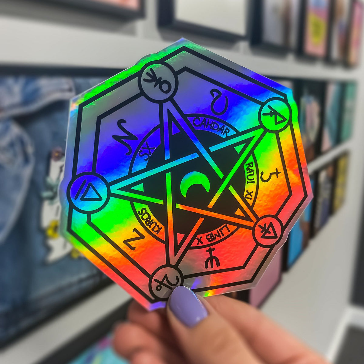 Zap! Creatives Iridescent Holographic Stickers