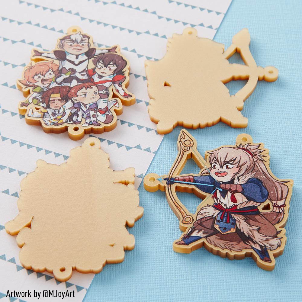 Zap! Creatives Metallic Acrylic Charms