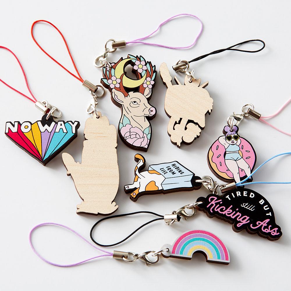 Zap! Creatives Wood Charms
