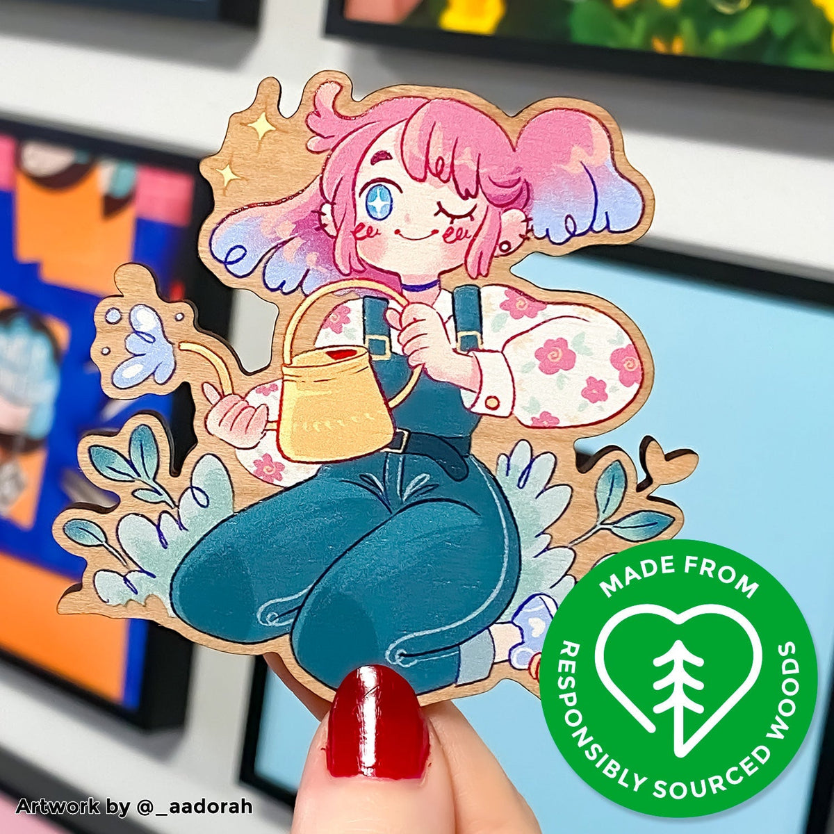 Zap! Creatives Wood Charms