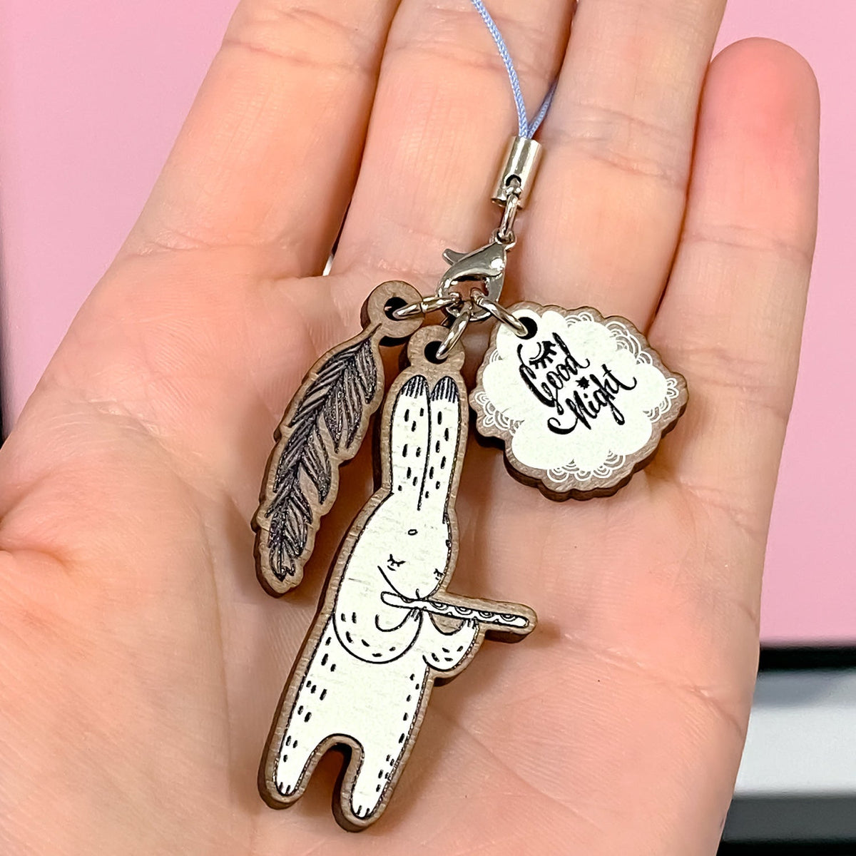 Zap! Creatives Wooden Phone Charms
