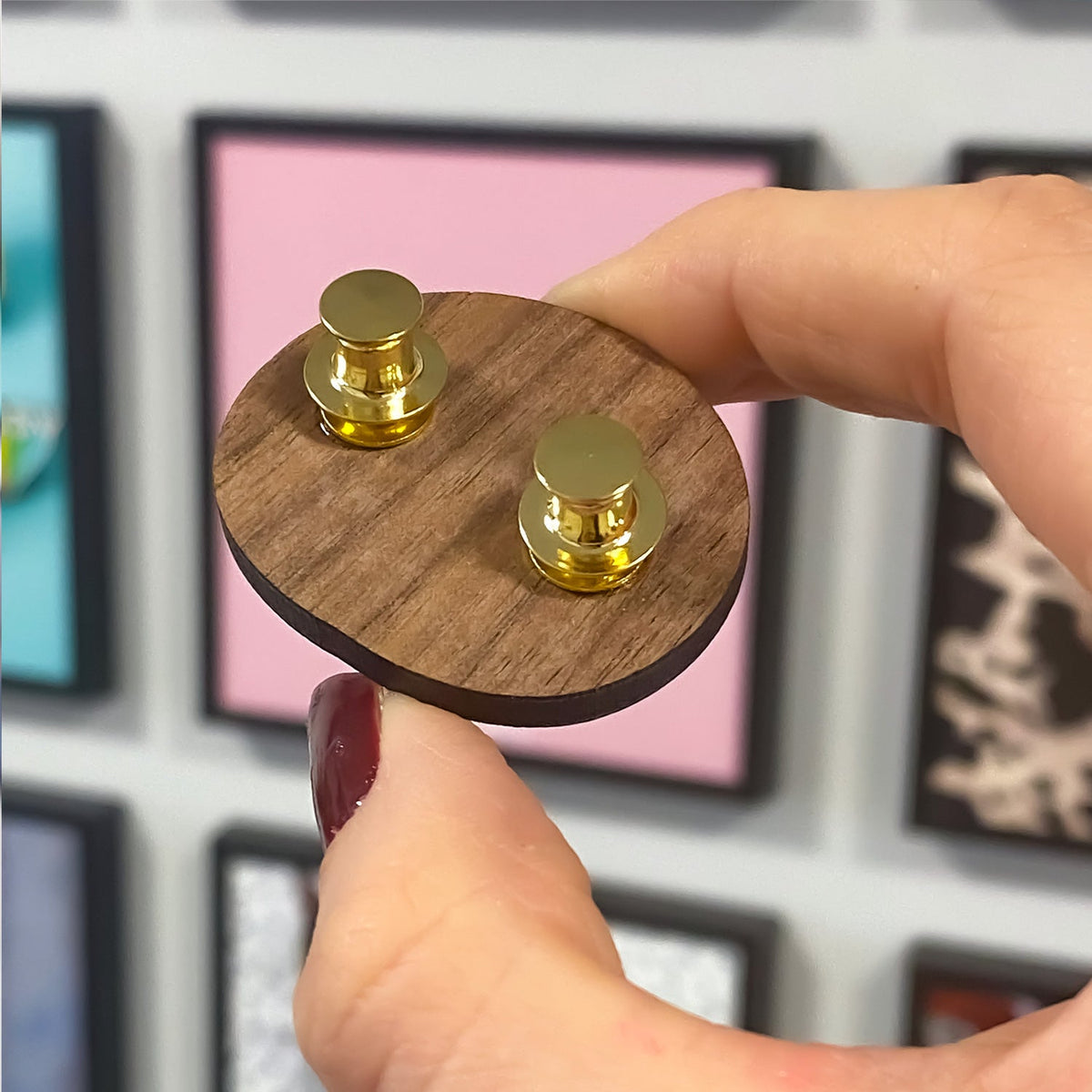 Zap! Creatives Wooden Pin Badges