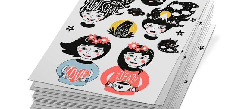 How to create custom sticker sheets using Photoshop