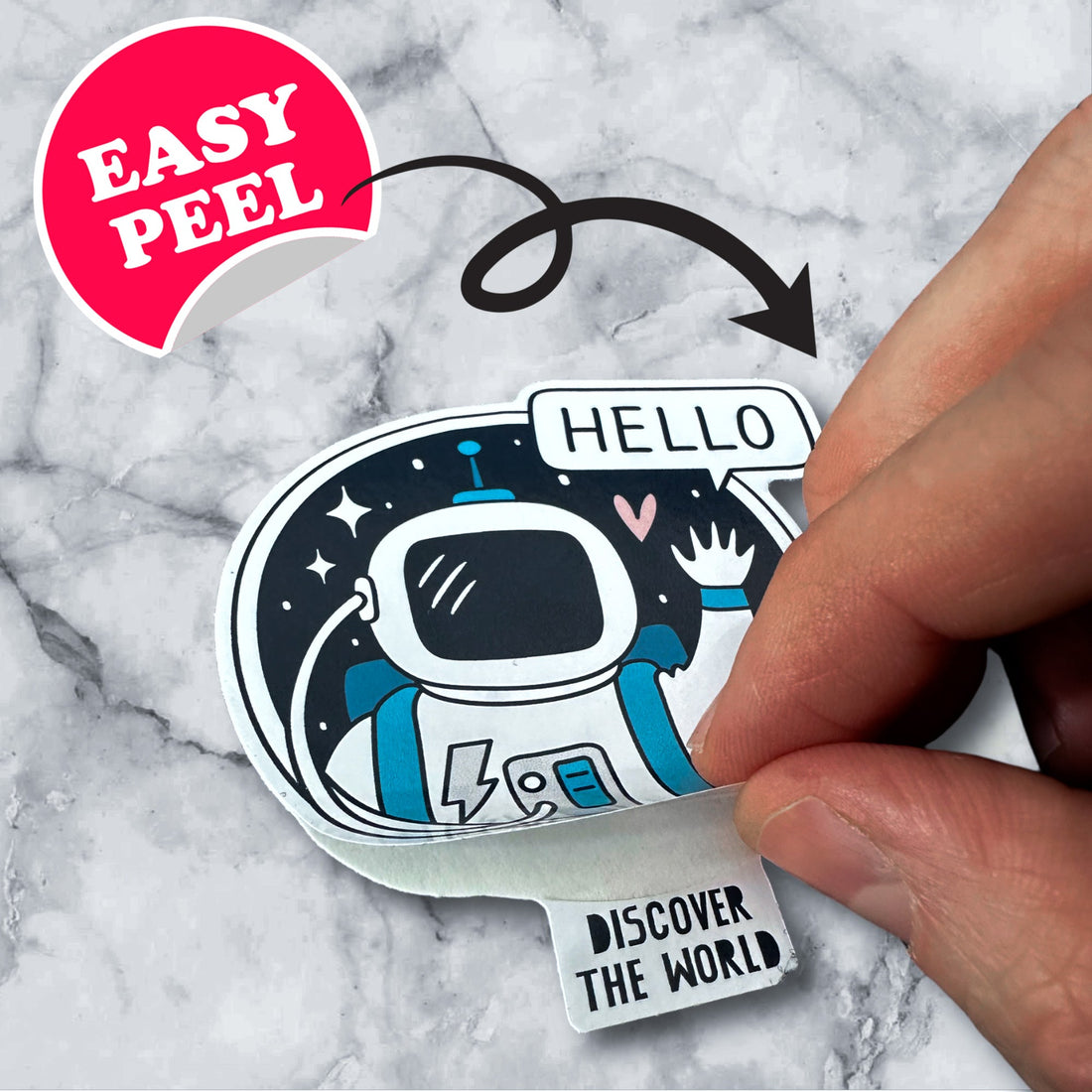 How to create custom shaped easy peel stickers using Illustrator
