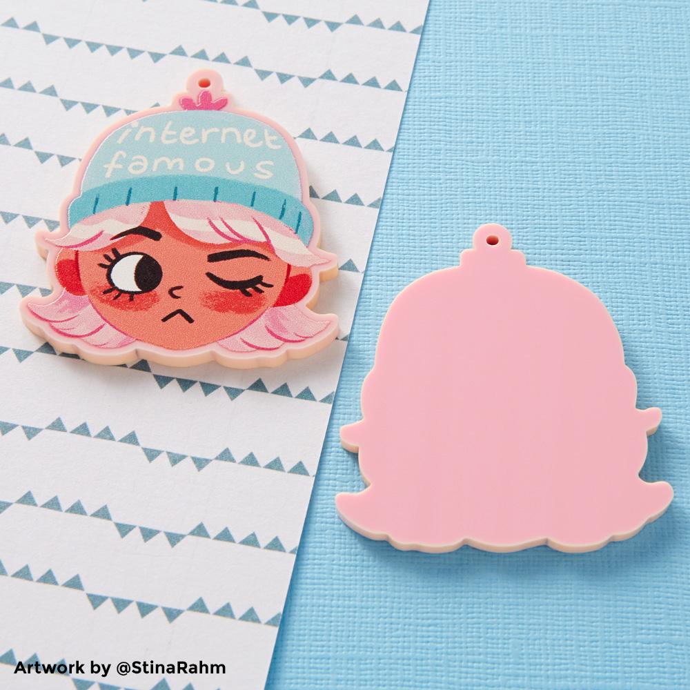 How to create printed opaque acrylic charms using Adobe Illustrator