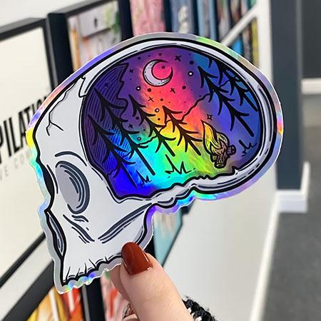 How to create iridescent stickers using Photoshop