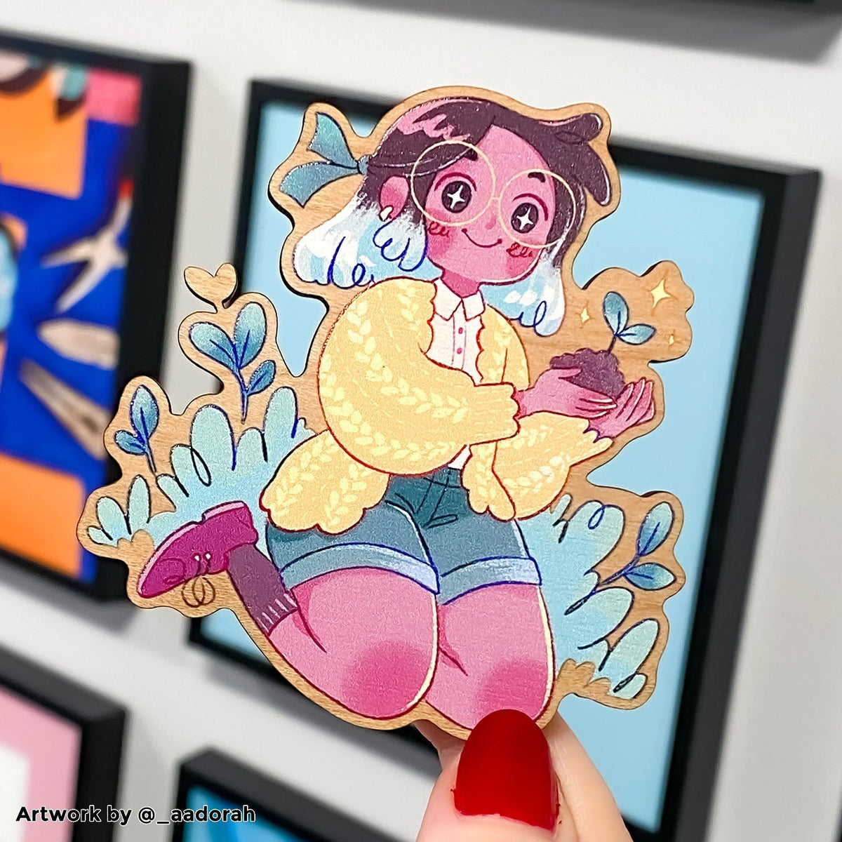 How to create printed wooden charms using Paint Tool SAI
