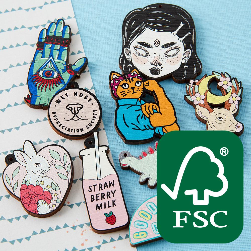 Plywood Charms