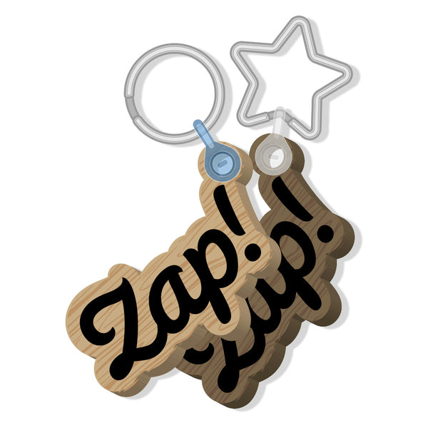 Clear Acrylic Keychains, Zap! Creatives
