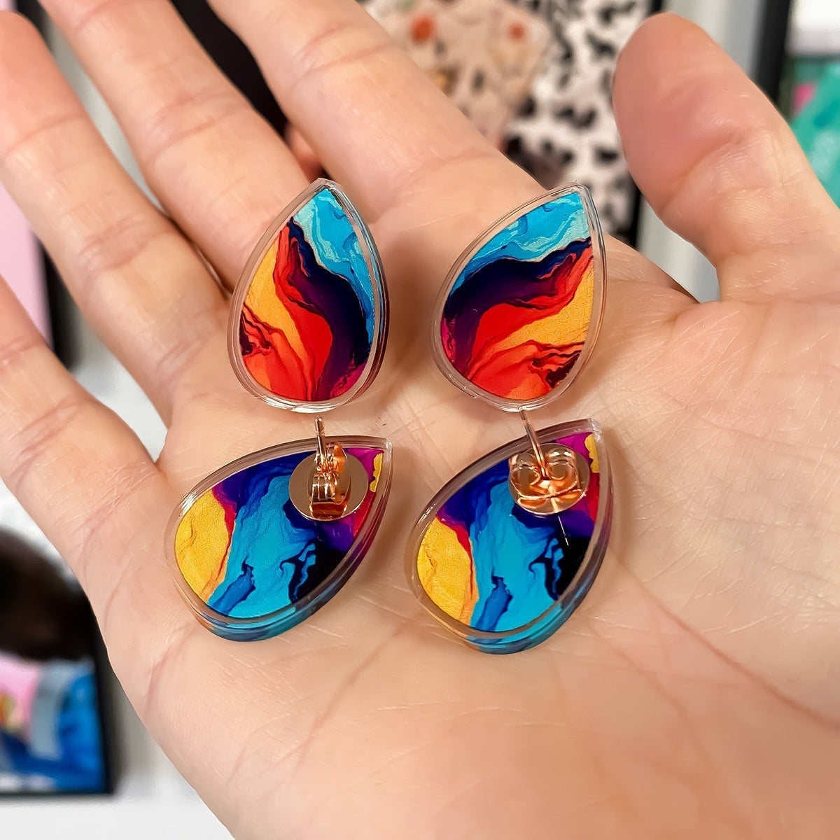 Zap! Creatives Acrylic Earring Charms - 20 Pairs