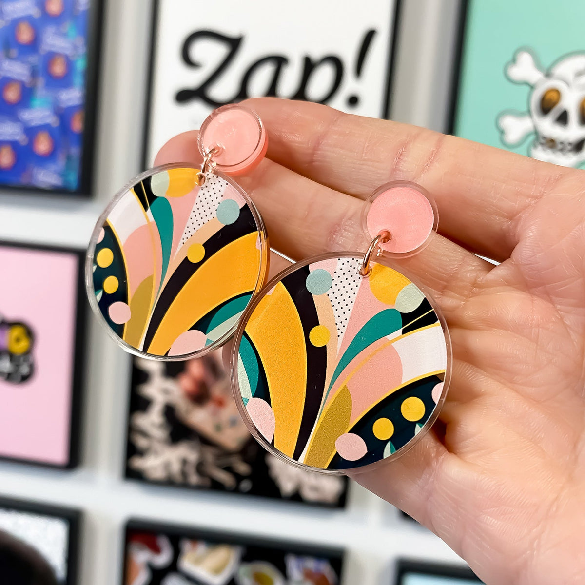 Zap! Creatives Acrylic Earring Charms - 20 Pairs