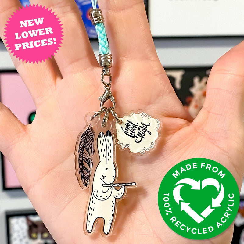 Zap! Creatives Clear Acrylic Phone Charms