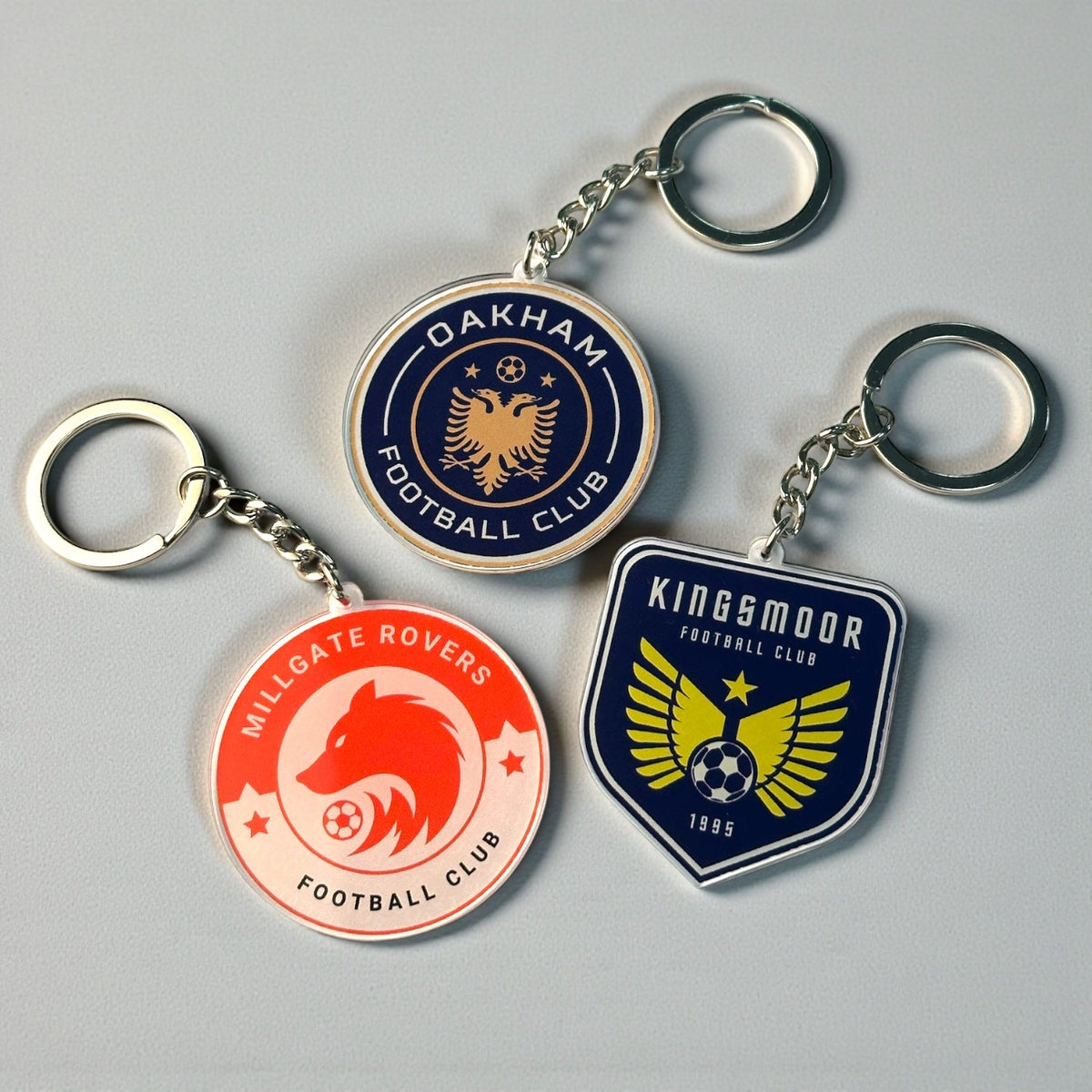 Zap! Creatives Custom Football Club Keychains