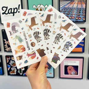 Zap! Creatives Decorative Stickers Eco Paper Sticker Sheets - Quantity 25