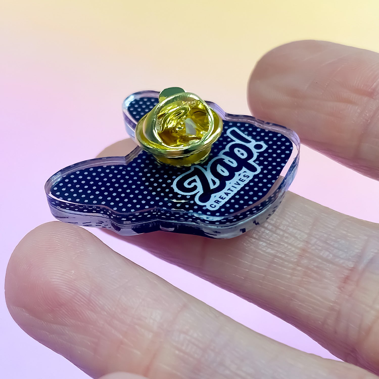 Zap! Creatives | Custom Pin Badges | Double Layered Acrylic Pins