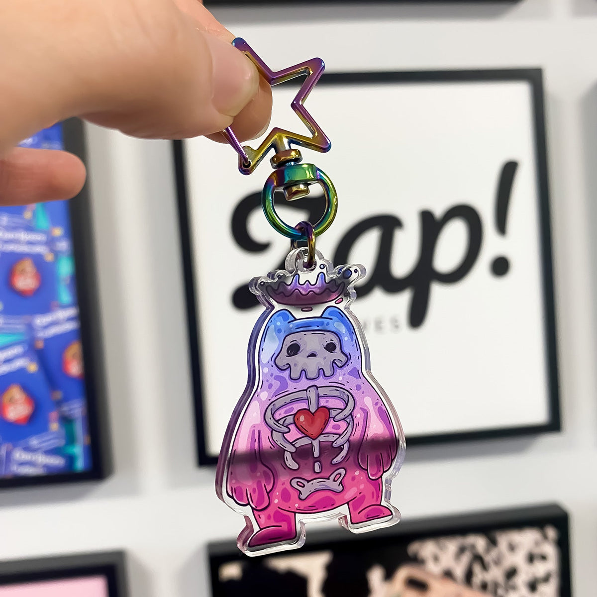 Zap! Creatives Double Layered Clear Acrylic Keychains