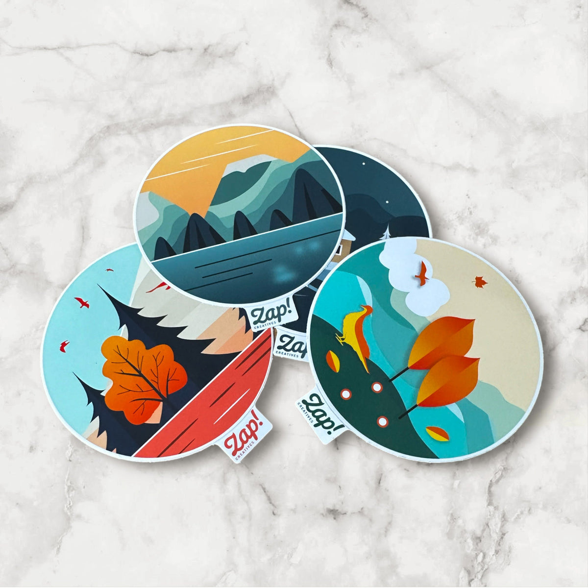 Zap! Creatives Easy Peel Die Cut Stickers