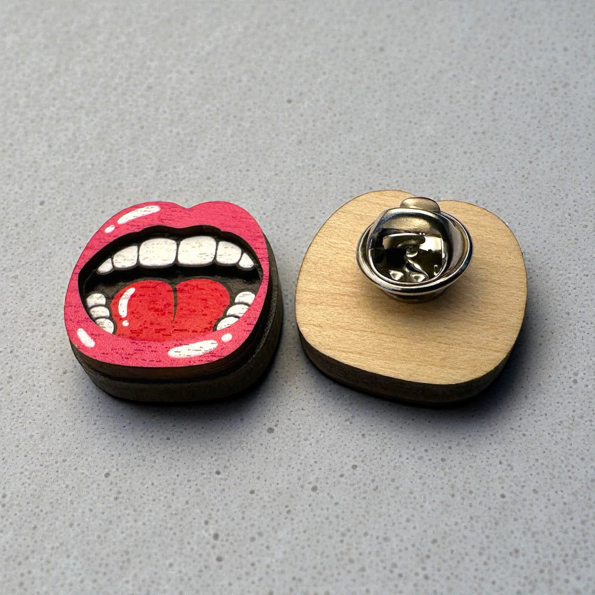 Zap! Creatives Multi-Layered Wooden Pin Badges