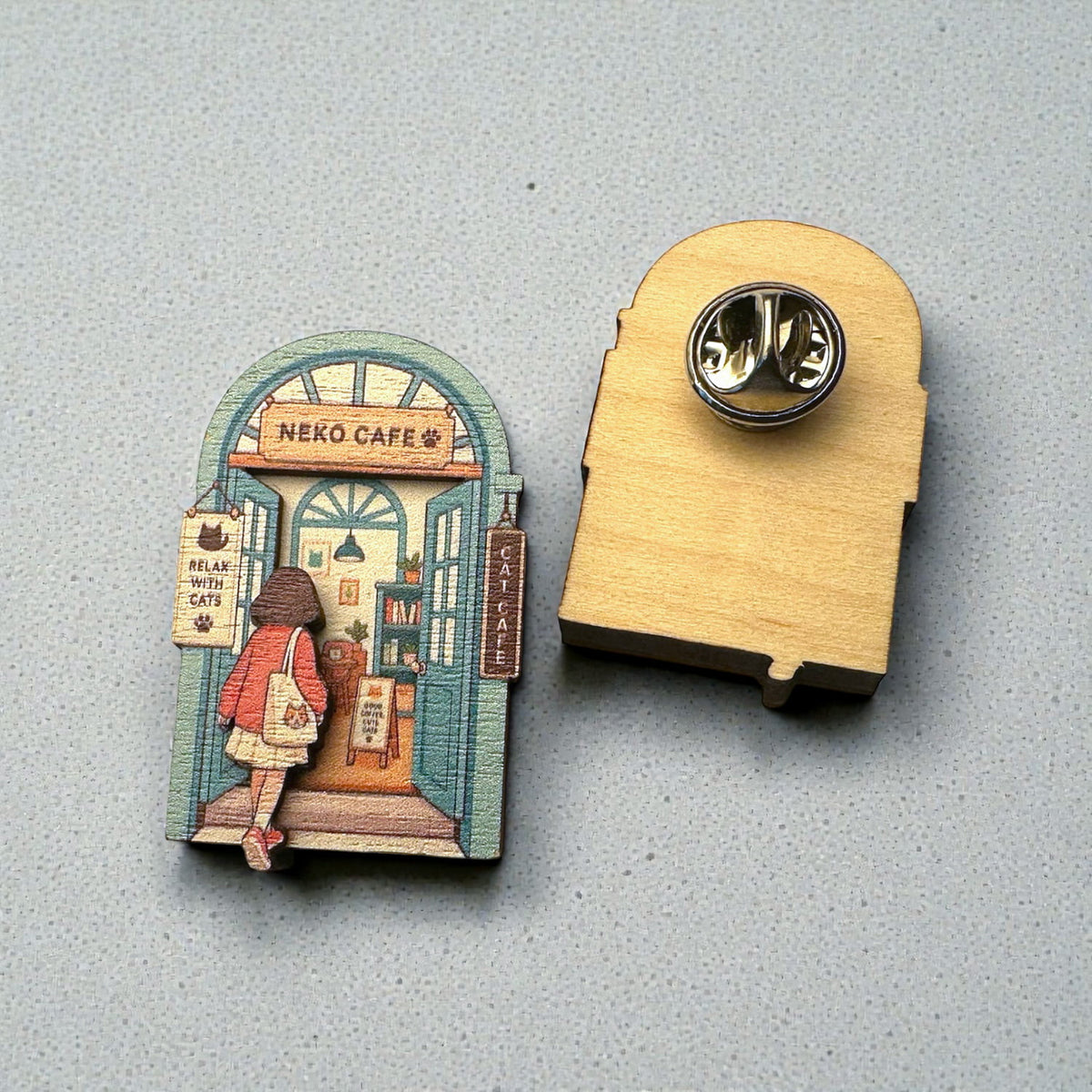Zap! Creatives Multi-Layered Wooden Pin Badges