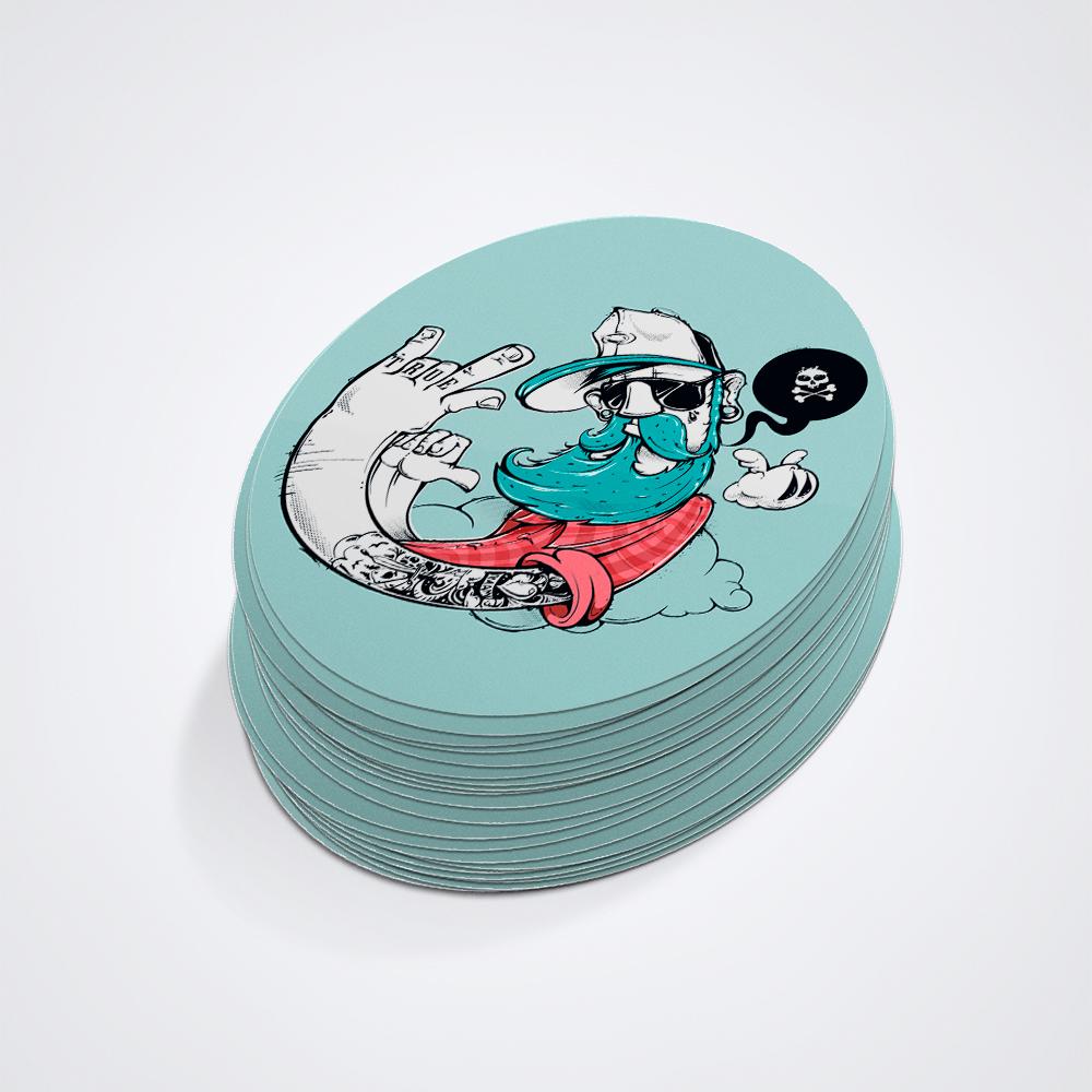 Zap! Creatives Round Stickers - Quantity 50