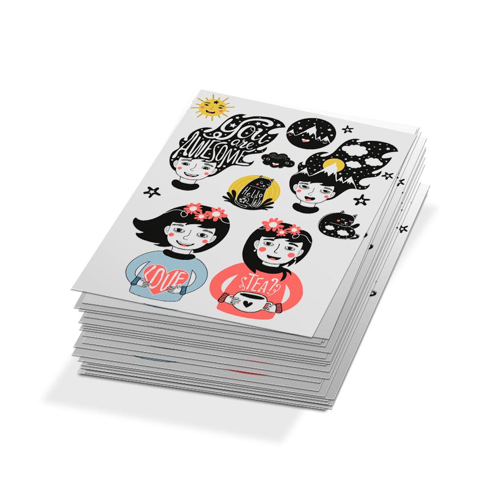 Zap! Creatives Vinyl Sticker Sheets - Quantity 25